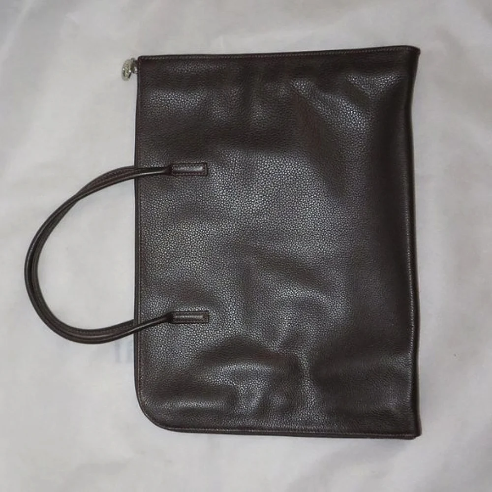 Longchamp Business Laptop Leather Handbag